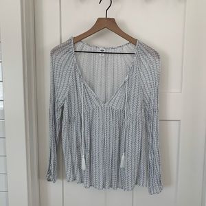 Striped old navy top with tassels